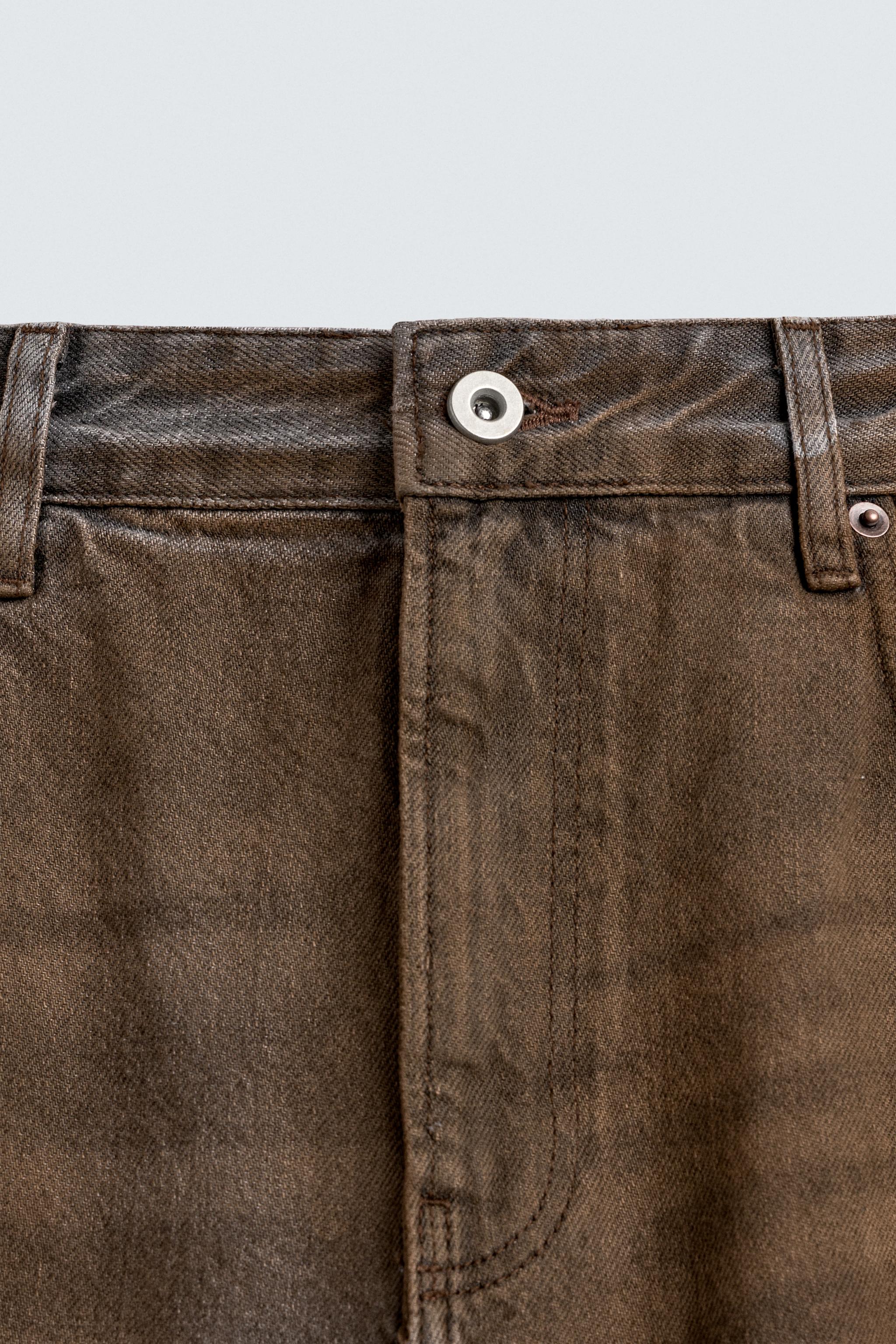 FLARE FIT ZIPPER JEANS